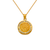 367-392 Mini Round San Benito Two-Sided CZ Pendant