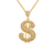 263-215 Fancy Dollar Sign CZ Pendant