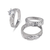 473-957WS White Wedding Trio Ring Set