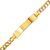 122-108Z-180BR Curb Light Pave ID Bracelet