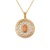 367-195-025 Round Guadalupe CZ Pendant