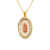 367-294-018 Oval Guadalupe CZ Pendant