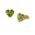 347-753 Heart Enamel Stud Earrings