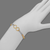 223-016 Ladies High Polished CZ Bracelet