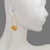 842-101S Dangling Heart Hoop Earrings