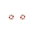 343-167MX Flower CZ Stud Earrings