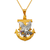 568-086 Fancy Eagle Anchor CZ Pendant