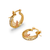 344-052-016 Guadalupe CZ Hoop Earrings