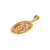 367-296-022 Oval Guadalupe CZ Pendant