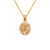 367-291-012 Oval Guadalupe CZ Pendant