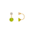 343-603LG Light Green Telephone CZ Stud Earrings