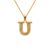 367-654-U Initial "U" Pendant