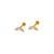 343-705 Arches Flatback CZ Stud Earrings