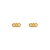 343-707 Links Flatback CZ Stud Earrings
