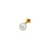 343-751 Single Pearl Flatback Stud Earrings