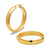 546-306S 6mm Rectangular Tube Hoop Earrings