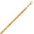 136-007-050BR Hollow DC Disco Bead Bracelet