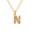 367-653-N Initial "N" Pendant