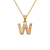 367-653-W Initial "W" Pendant