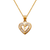 367-655-F Heart Initial "F" Pendant