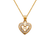 367-655-H Heart Initial "H" Pendant
