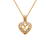 367-655-K Heart Initial "K" Pendant