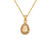 367-656-E Teardrop Initial "E" Pendant