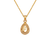 367-656-F Teardrop Initial "F" Pendant