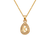 367-656-K Teardrop Initial "K" Pendant