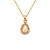 367-656-V Teardrop Initial "V" Pendant