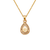 367-656-W Teardrop Initial "W" Pendant