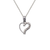 463-501W Heart CZ Pendant