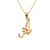 562-502-A Initial "A" Cursive Letter Pendant