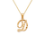 562-502-D Initial "D" Cursive Letter Pendant