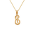 562-502-E Initial "E" Cursive Letter Pendant