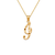 562-502-I Initial "I" Cursive Letter Pendant
