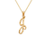 562-502-J Initial "J" Cursive Letter Pendant