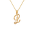 562-502-L Initial "L" Cursive Letter Pendant