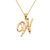 562-502-W Initial "W" Cursive Letter Pendant