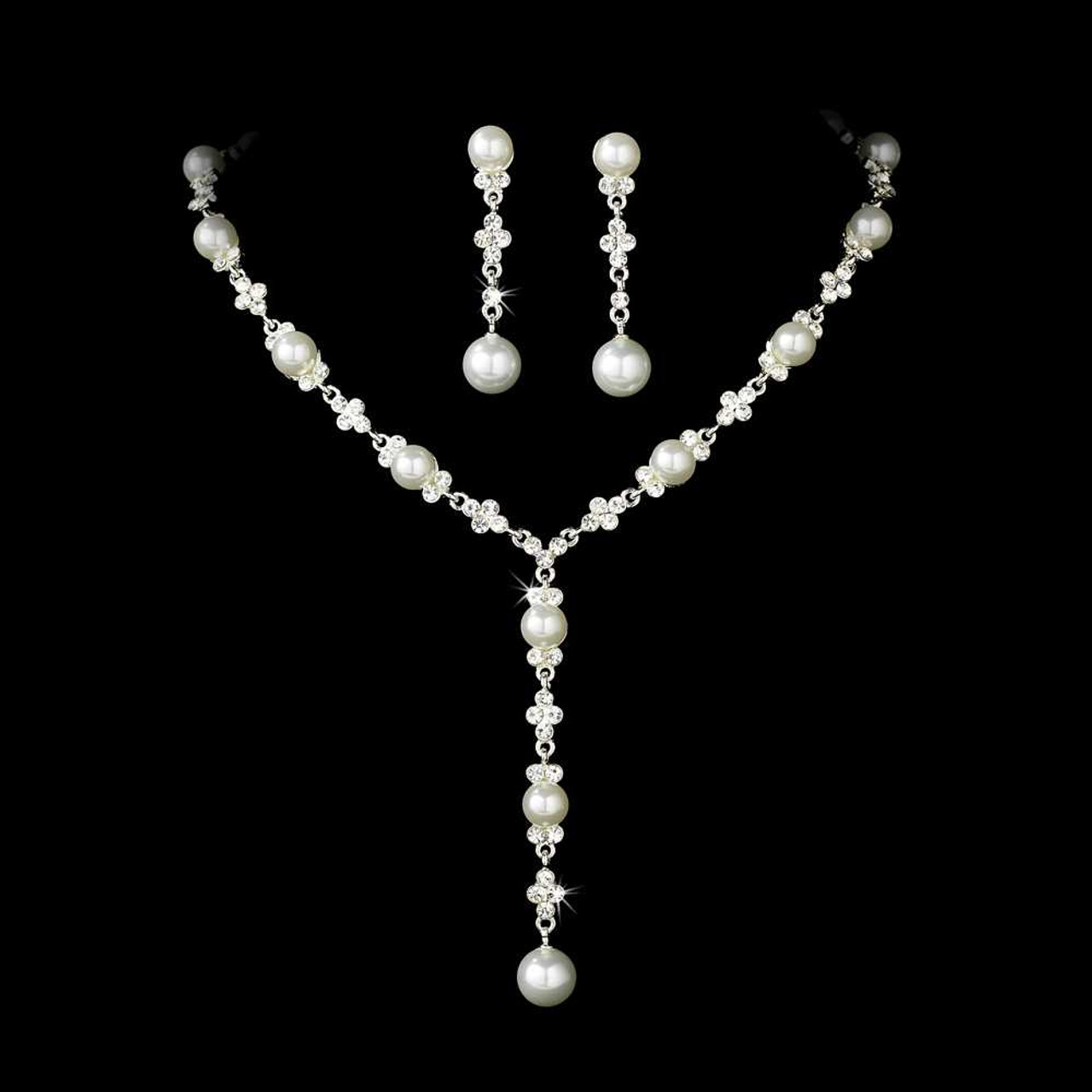 Diamond & Pearl Vines Necklace (156.06 ct Pearls & Diamonds) in White –  Beauvince Jewelry