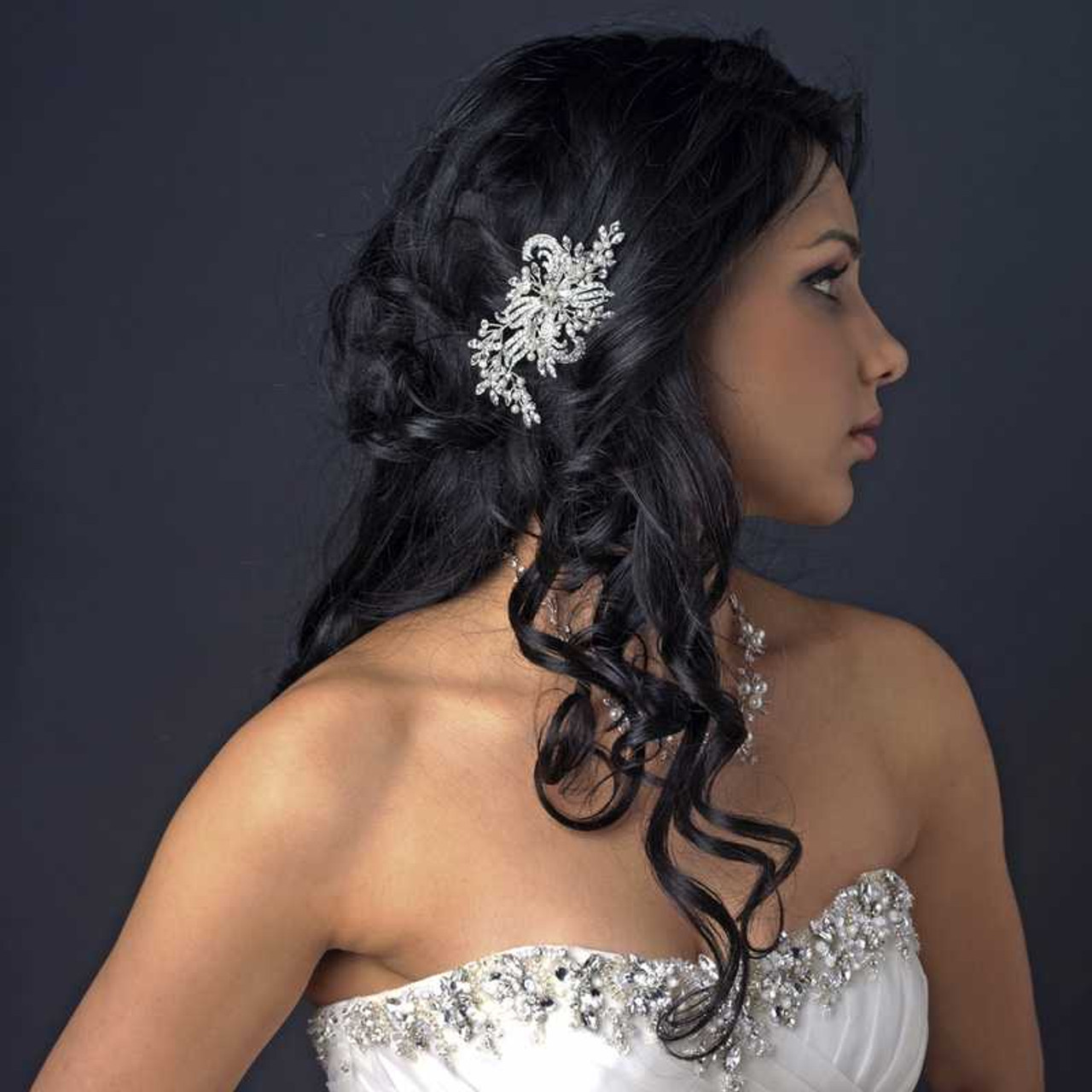AW BRIDAL Wedding Hair Clip Rhinestone Hair Clip India