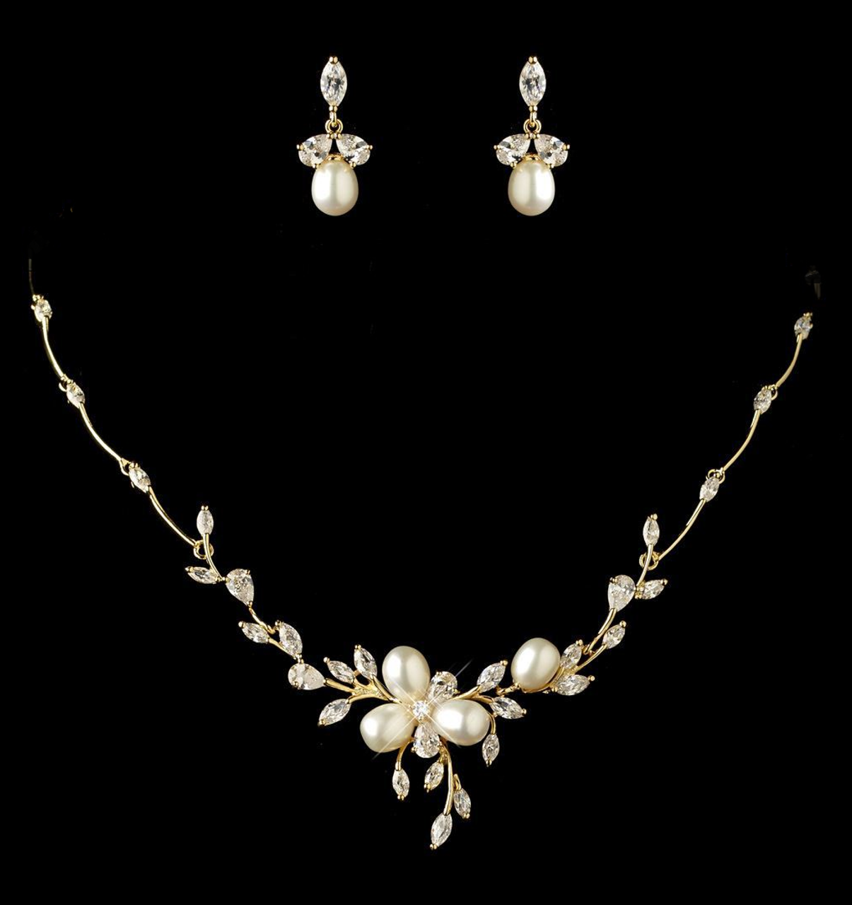 3 Rows Grand and Heavy Wedding Pearl Necklace Set - Pure Pearls