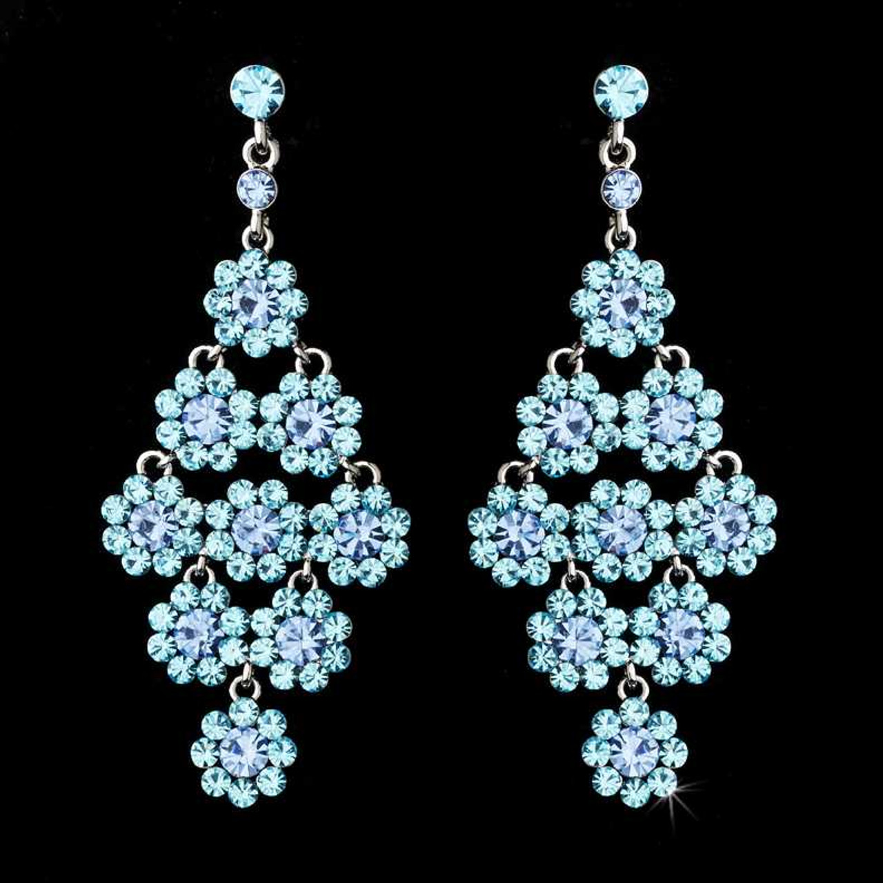 Light Blue Chalcedony and Swarovski Crystal Sterling Earrings – Kaminski  Jewelry Designs