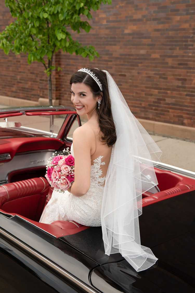 Silver or Gold Angel Dust Waterfall Knee Length Wedding Veil