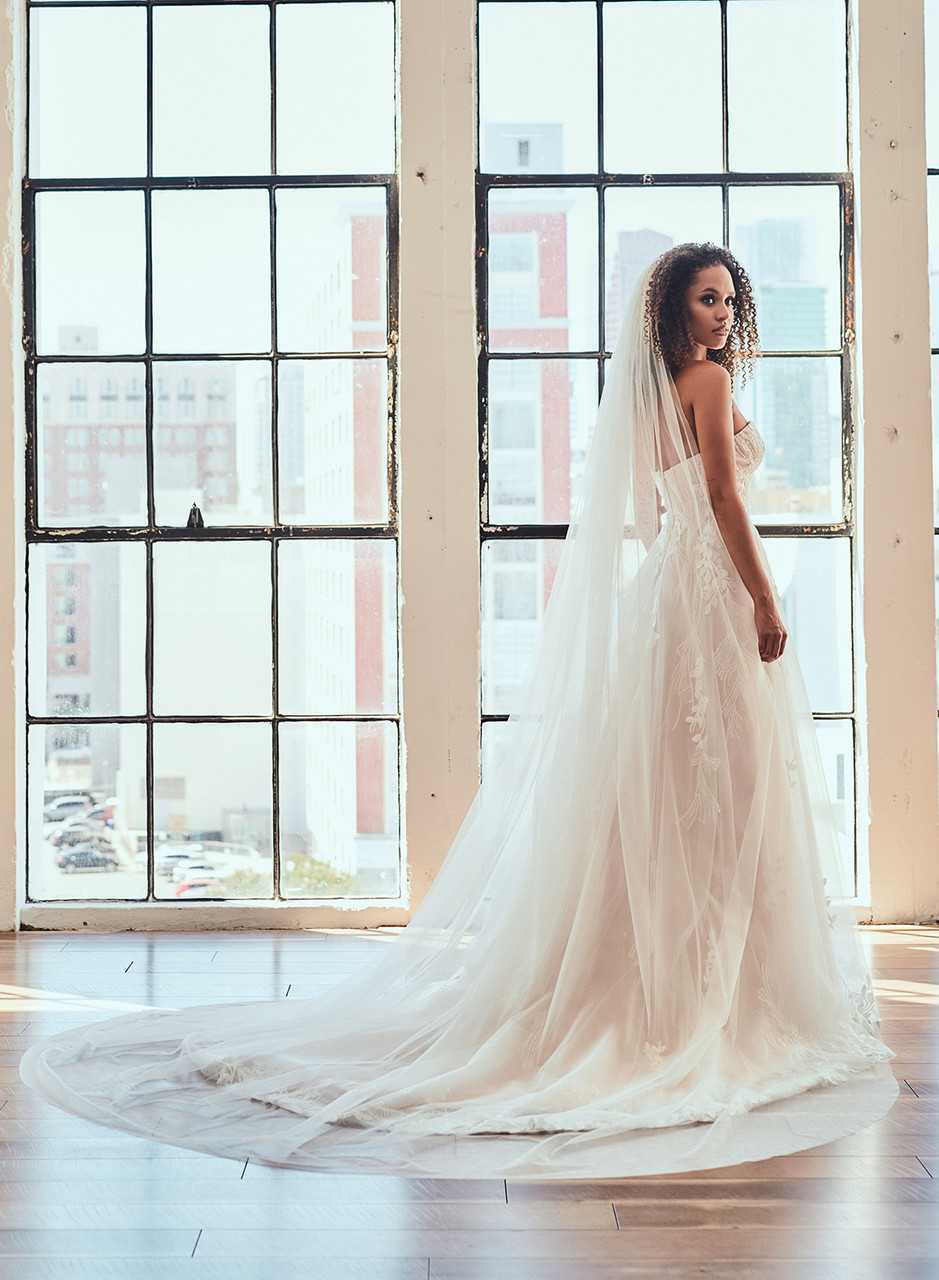 Glitter Tulle Royal Cathedral Wedding Veil enVogue V2086WRC