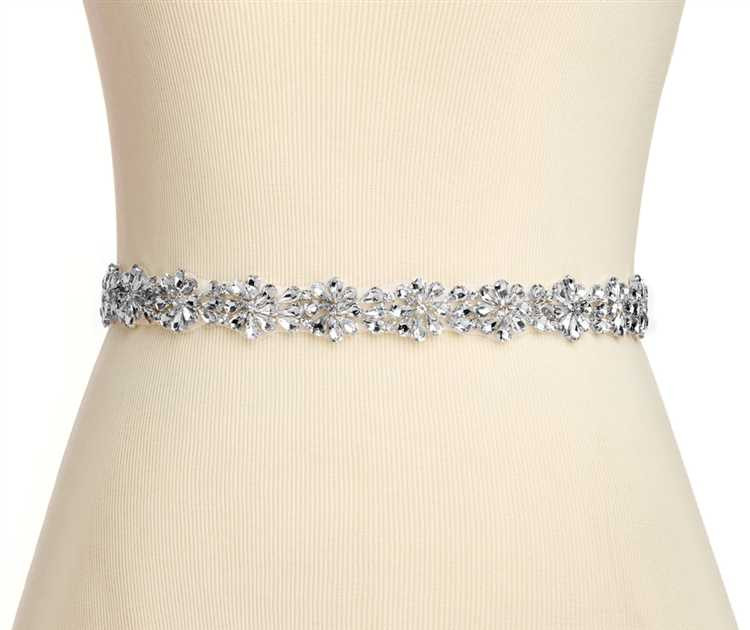 XINMILI Rhinestone Trim - Crystal Chain Ribbon For Wedding Dress, Craft Decoration (20.5x5cm) - View #6