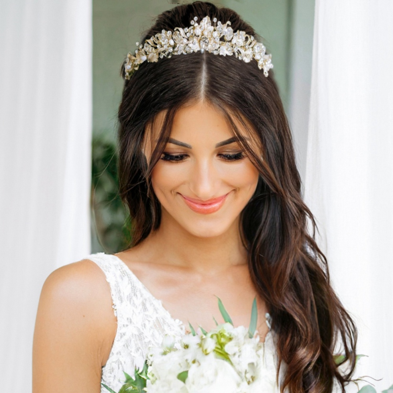 HARLOW | Floral bridal headpiece