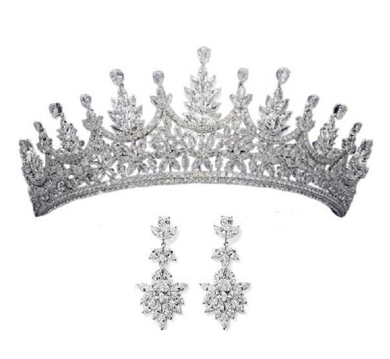 Tiara  Amazon.com: KODENG Trendy Silver Color Rhinestone Crystal