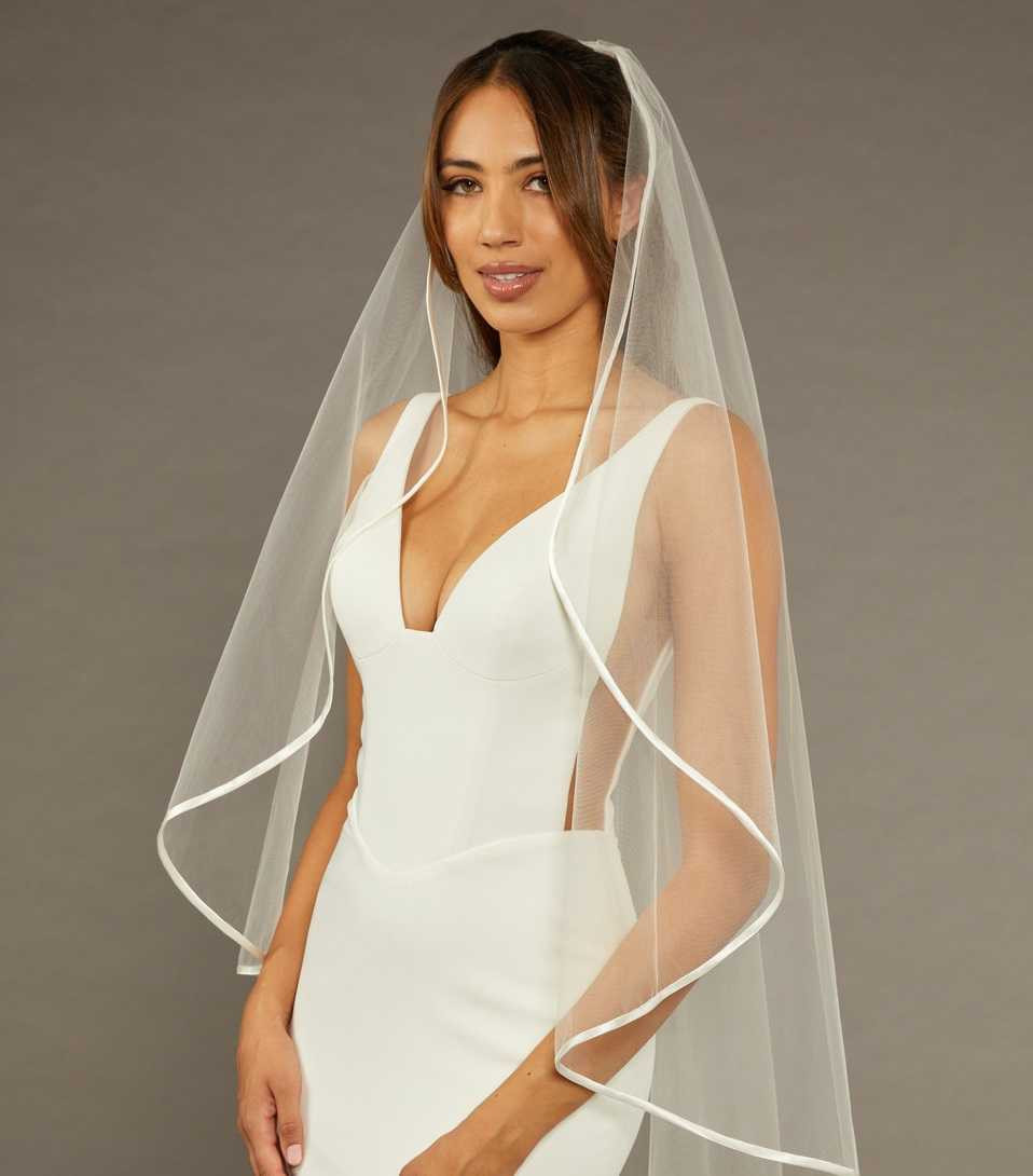 Waterfall Cut Waltz Length Wedding Veil Envogue V2479WZ-WF