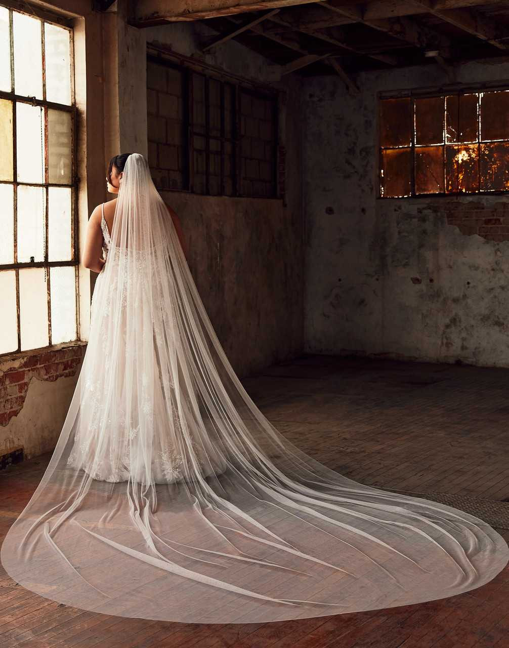 Soft Tulle Wide Width Regal Cathedral Wedding Veil enVogue